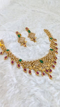 Fashion Necklace with Jhumka earrings
