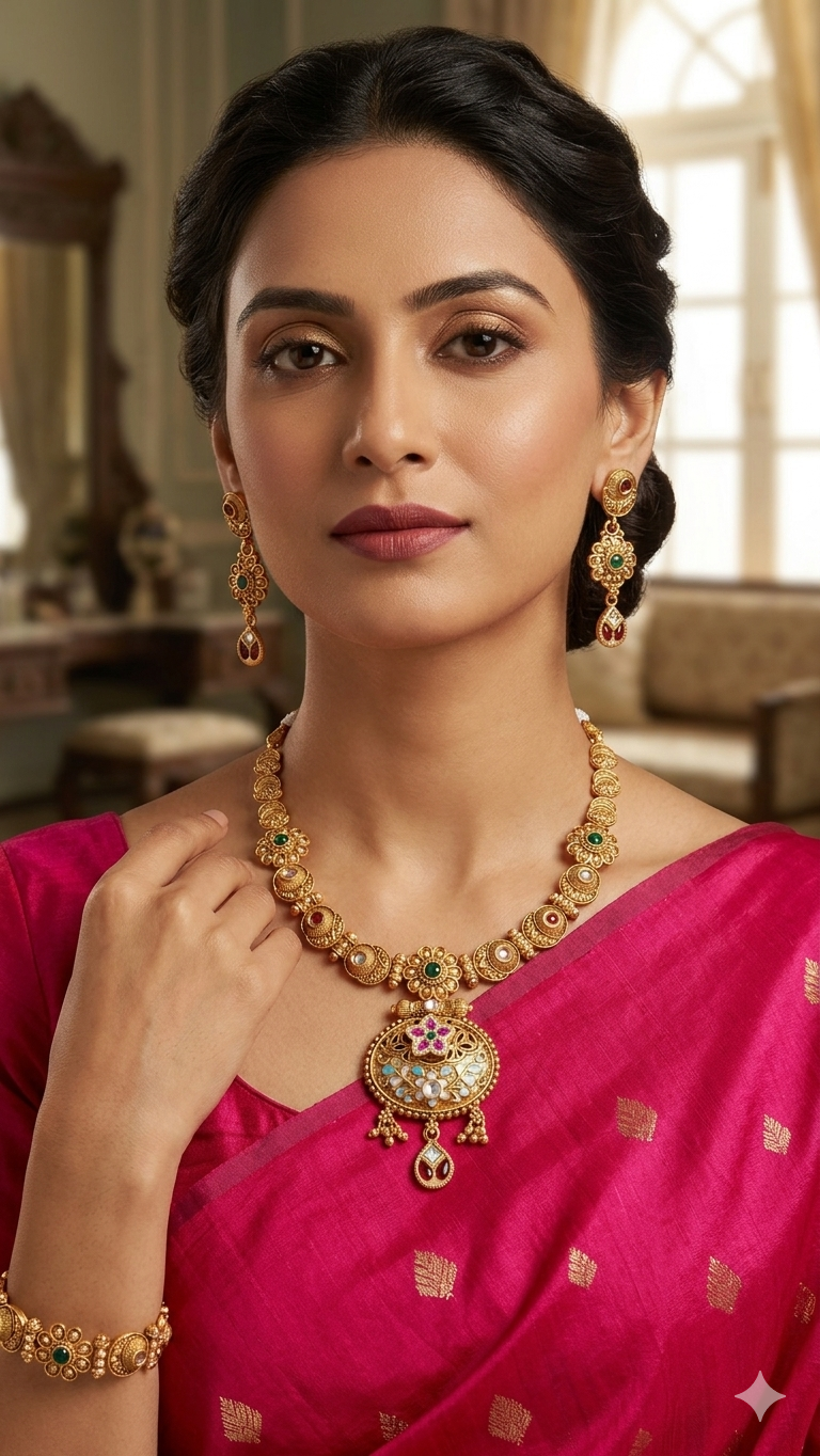 Rajwadi Style Necklace for big occassion