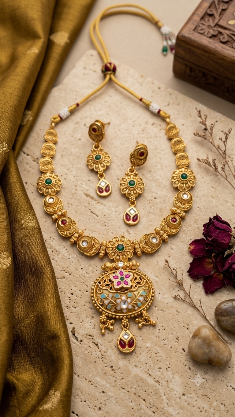 Rajwadi Style Necklace for big occassion