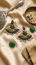 Emerald Elephant Chandbali