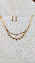Stunning 2 loop necklace with earrings