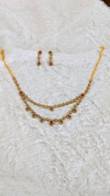 Stunning 2 loop necklace with earrings