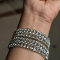Sliver Tone Bangles