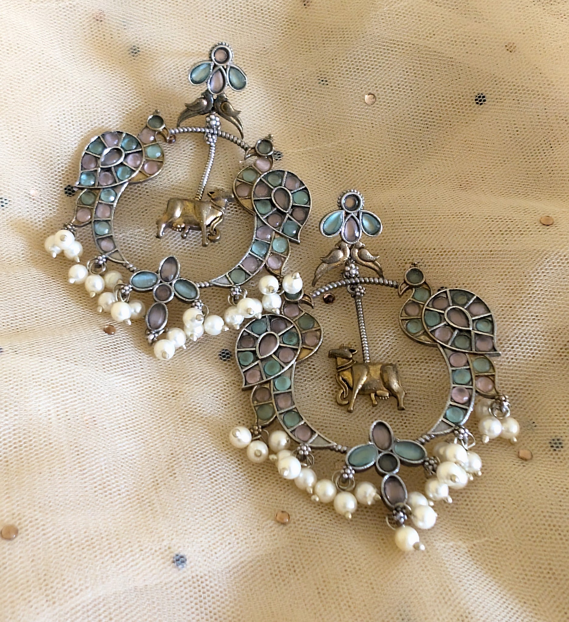 Oxidised Earrings