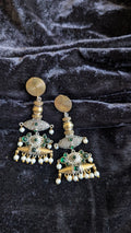 Tribal Silver Spiral Dangler