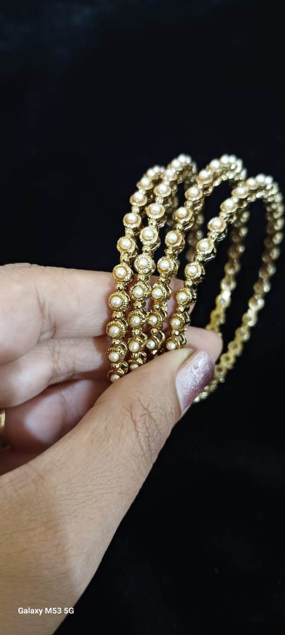 Moti pearl Bangles